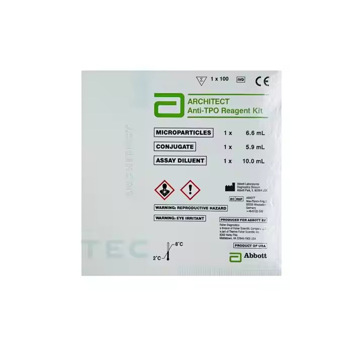 ABBOTT ARCHITECT Anti TPO REAGENT KIT 100 Tests High Purity in Stock 2K4725
